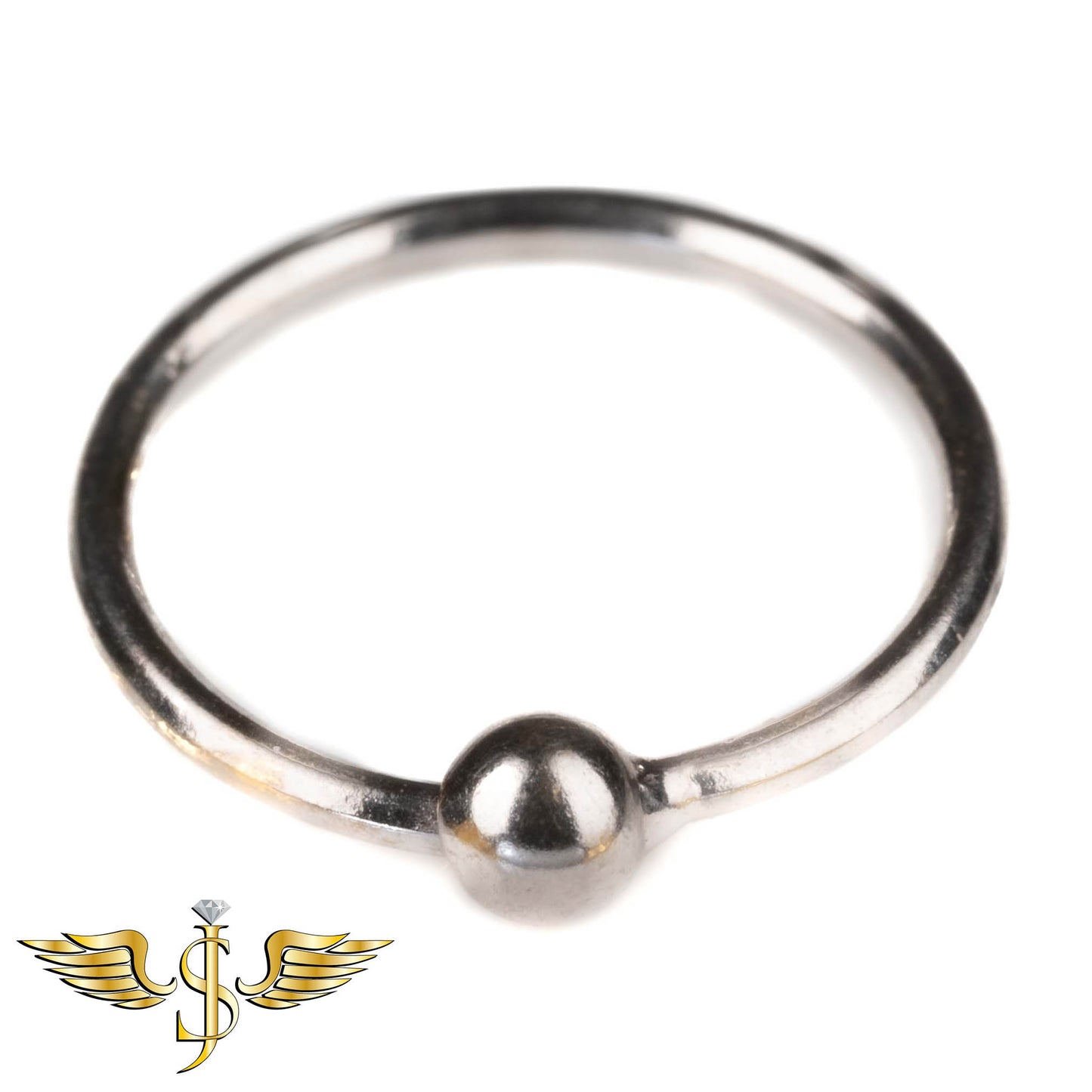 Nose Ring Wire Plain yellow gold 